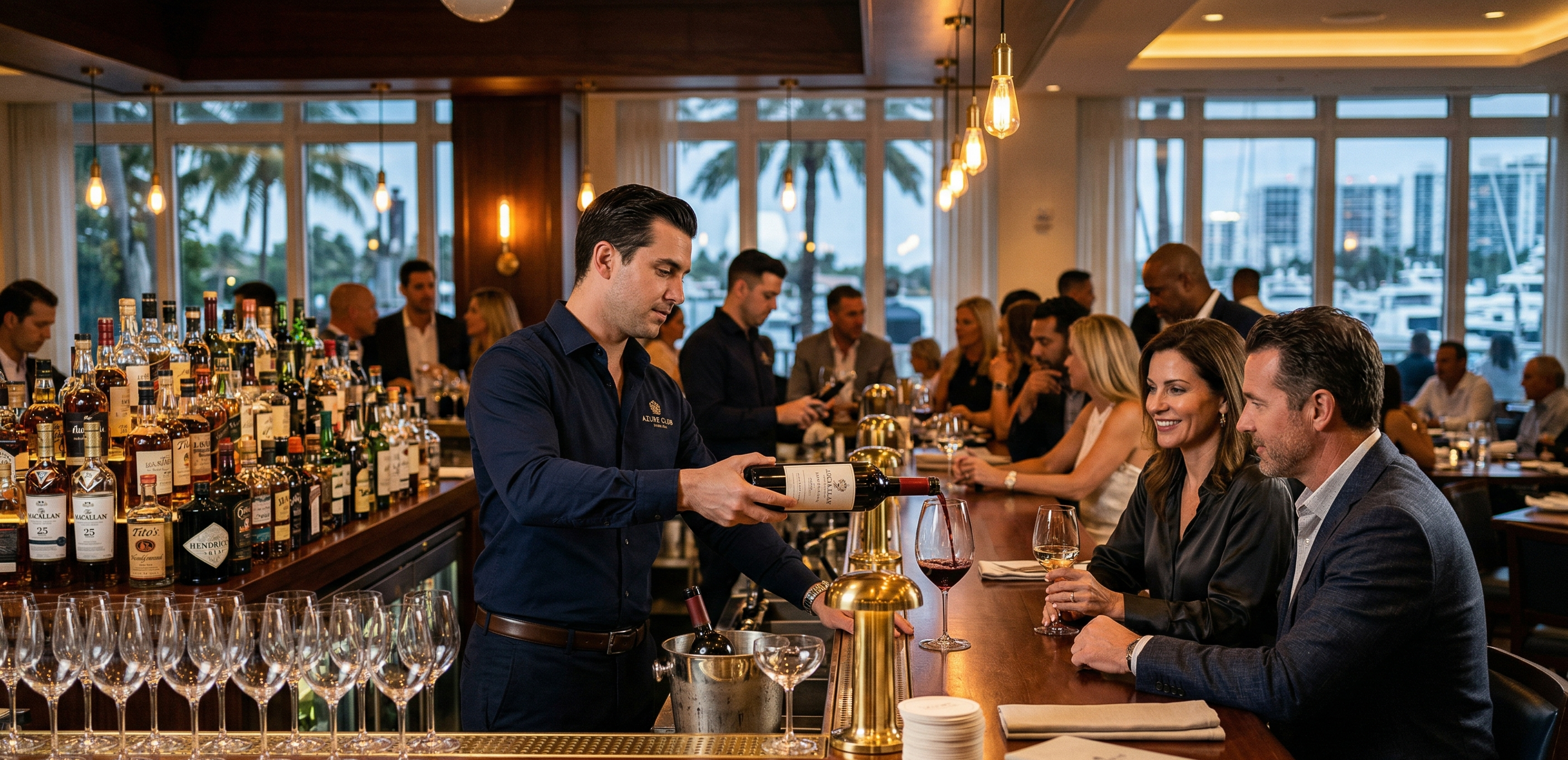 Florida restaurant bar service illustrating liquor liability insurance for Florida restaurants