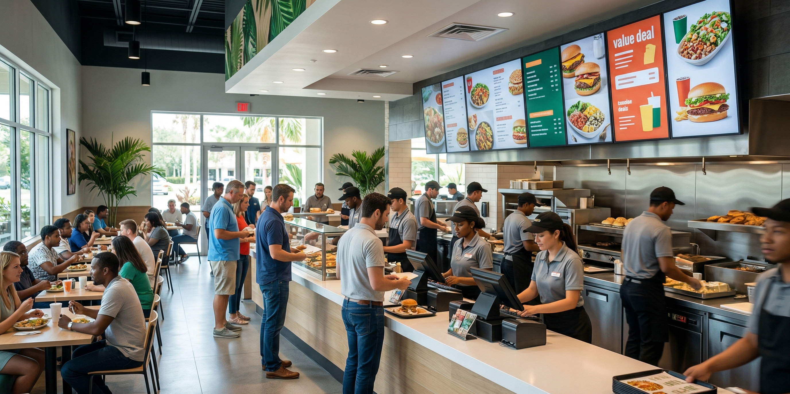 Value-oriented restaurant model with steady traffic during a recession, showing one type of recession-resistant restaurant business